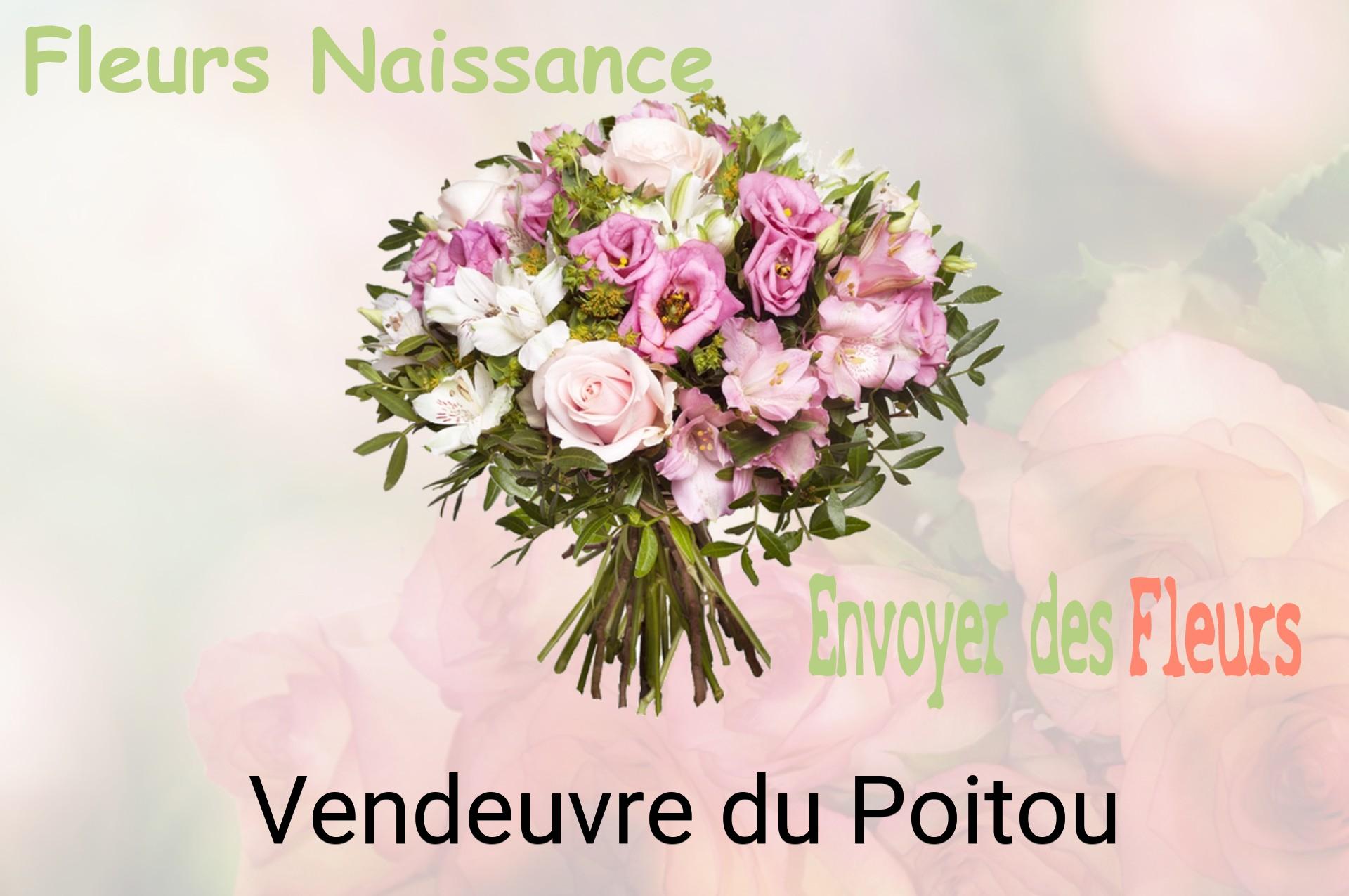 Bouquet de fleurs de naissance livré à Vendeuvre-du-Poitou